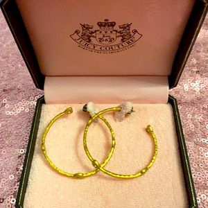 Juicy couture hoop earrings in BOX